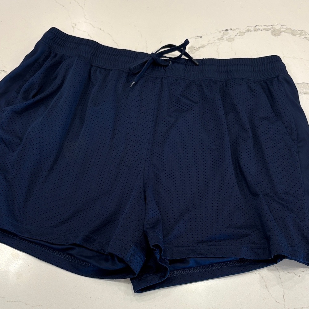 Athletic Works Navy Women's Athletic Shorts